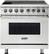 Front. Viking - 5 Series 5.6 Cu. Ft. Freestanding Electric Induction Range - Stainless.