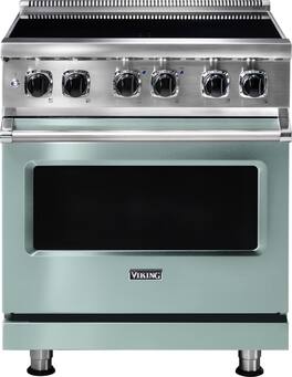 Viking - 5 Series 4.7 Cu. Ft. Freestanding Electric Induction Range - Splash