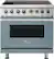 Front. Viking - 5 Series 5.6 Cu. Ft. Freestanding Electric Induction Range - November Sky.