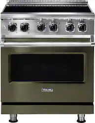 Viking - 5 Series 4.7 Cu. Ft. Freestanding Electric Induction Range - Martini - Front_Zoom