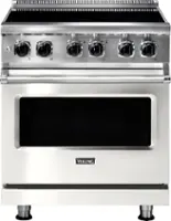 Viking - 5 Series 4.7 Cu. Ft. Freestanding Electric Induction Range - Pure White - Front_Zoom