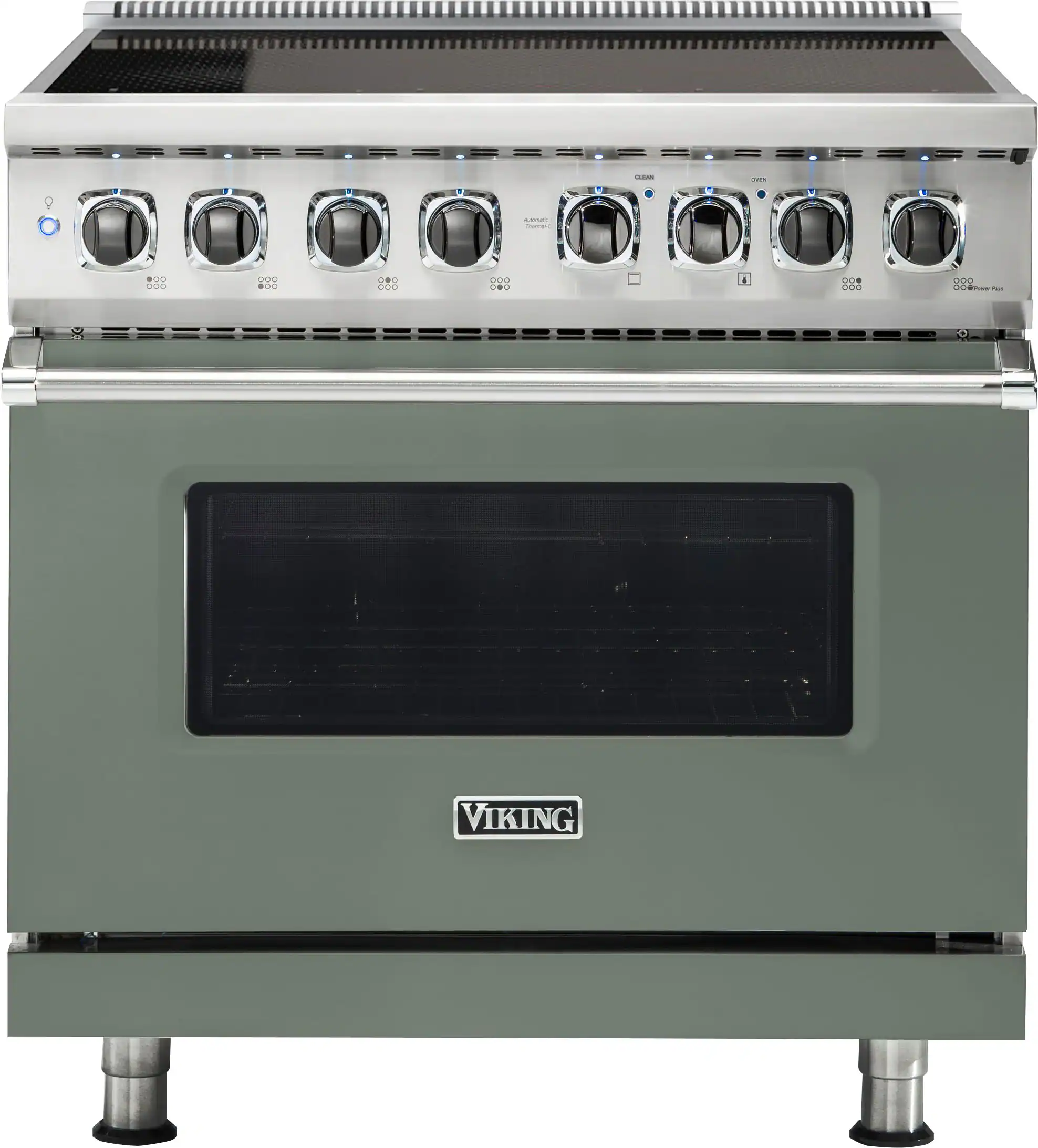 Viking - 5 Series 5.6 Cu. Ft. Freestanding Electric Induction Range - Eucalyptus