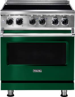 Viking - 5 Series 4.7 Cu. Ft. Freestanding Electric Induction Range - Ivy