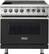 Front. Viking - 5 Series 5.6 Cu. Ft. Freestanding Electric Induction Range - Cast Black.