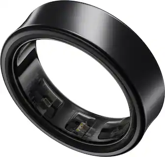 Front. Samsung - Galaxy Ring – Size Before You Buy – Size 11 - Titanium Black.
