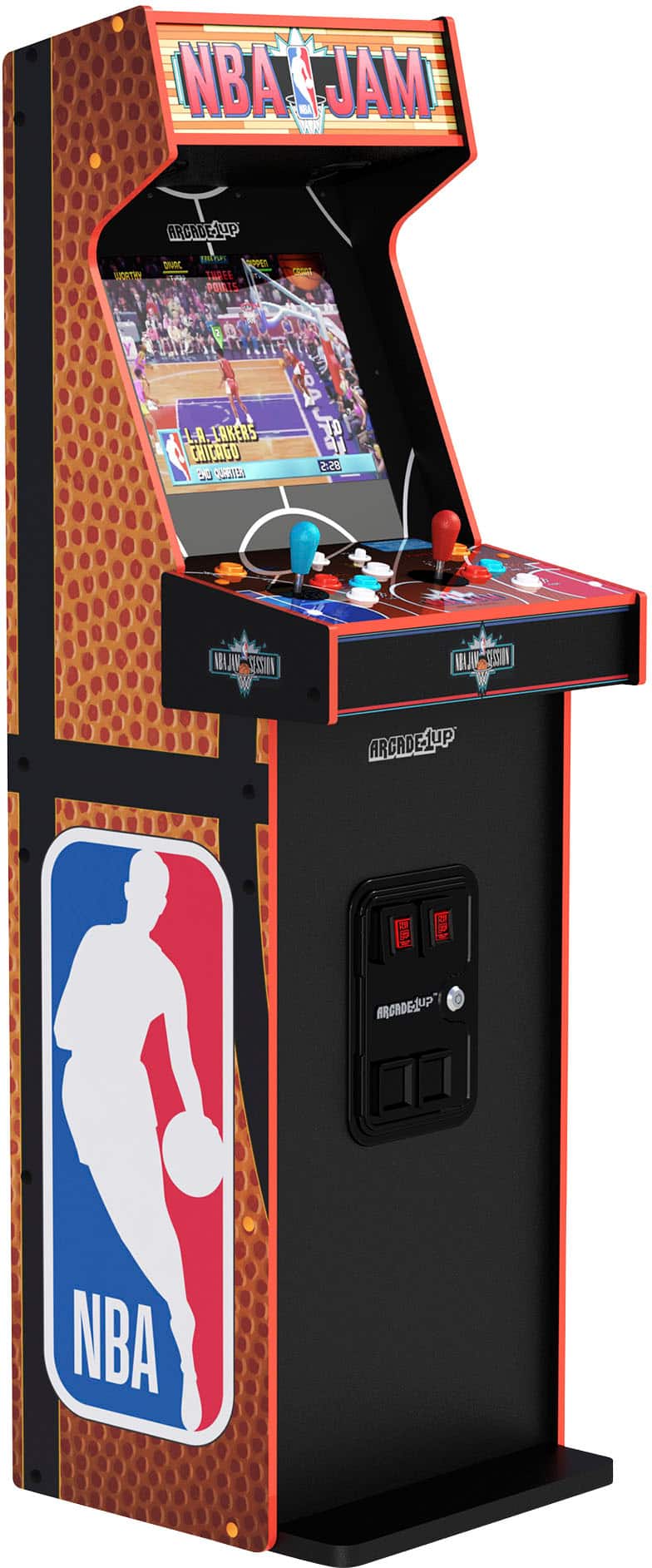 NBA JAM ARCADEJUMP START L.A. LAKERS L.A. CHICAGO 1 2.28 MLAN MI.AS MAJN ST ARCADE-1UP H SP BROADE-ZUP NBA