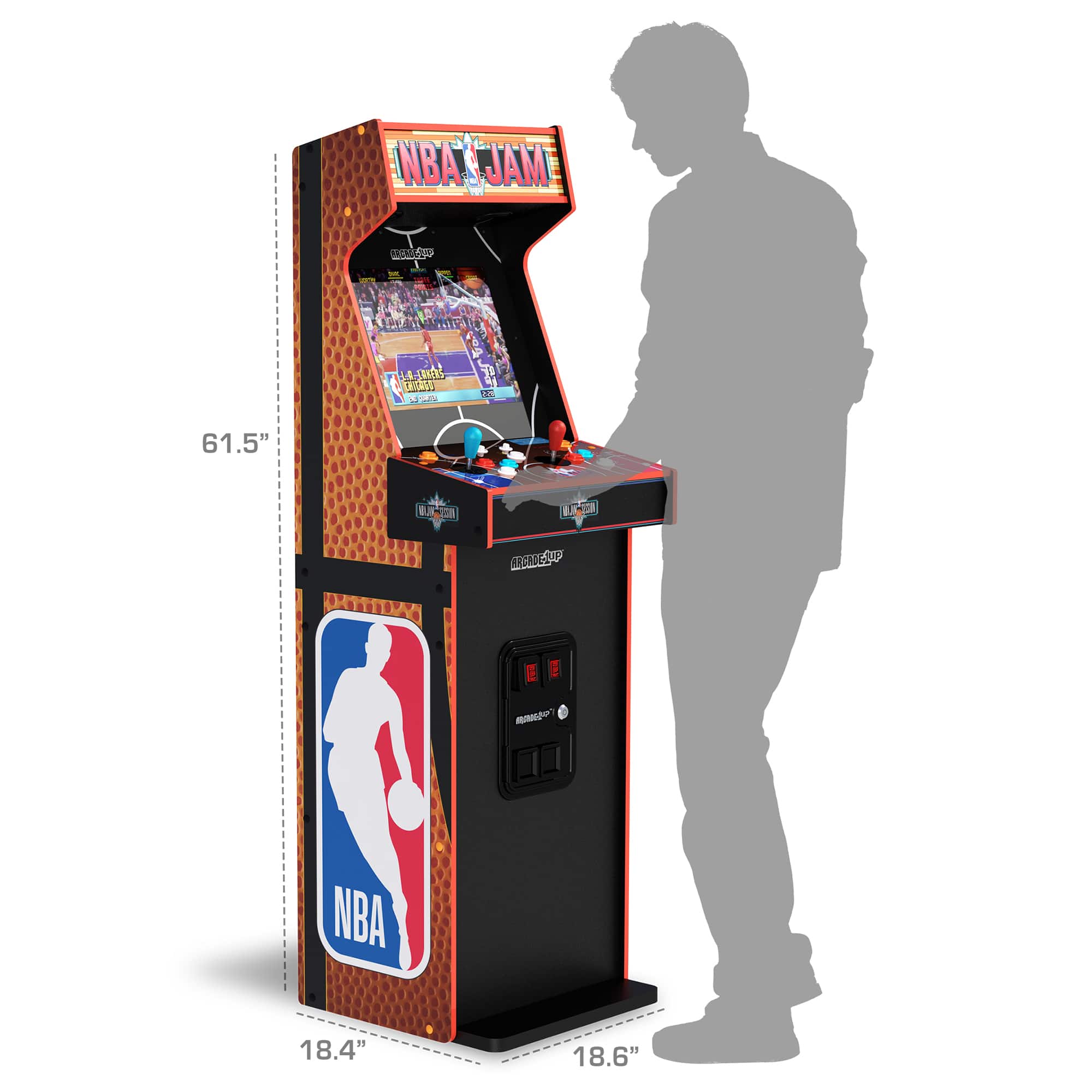 NBA JAM. EO 61.5" L NBA 18.4" 18.6"