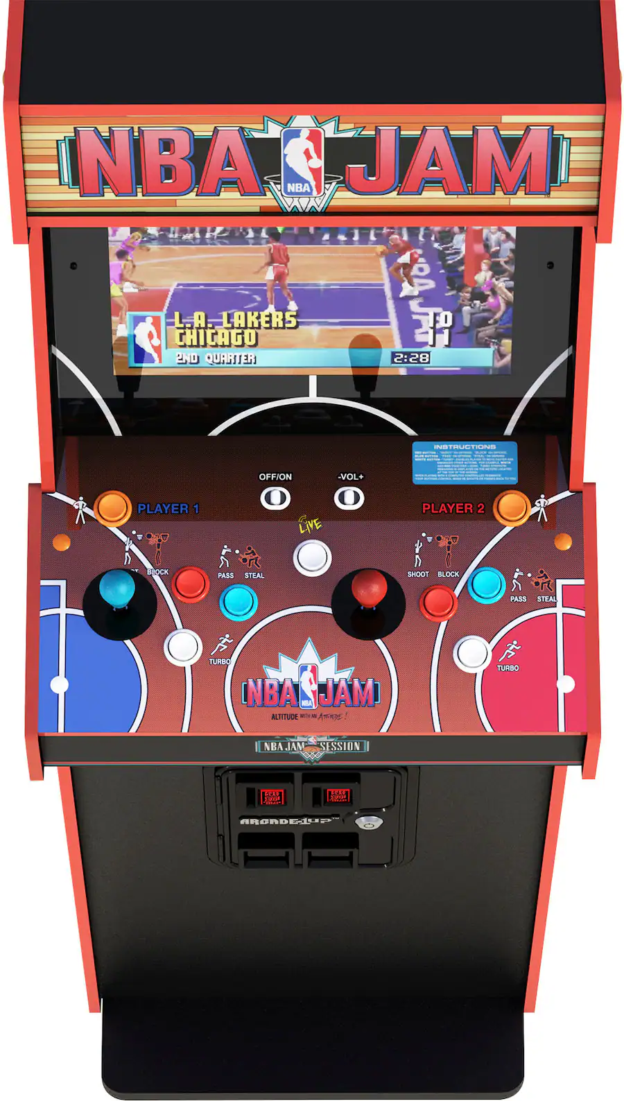 NBA Jam Deluxe 2 Player Control Panel Arcade Machine Other NBA-A-400811 ...