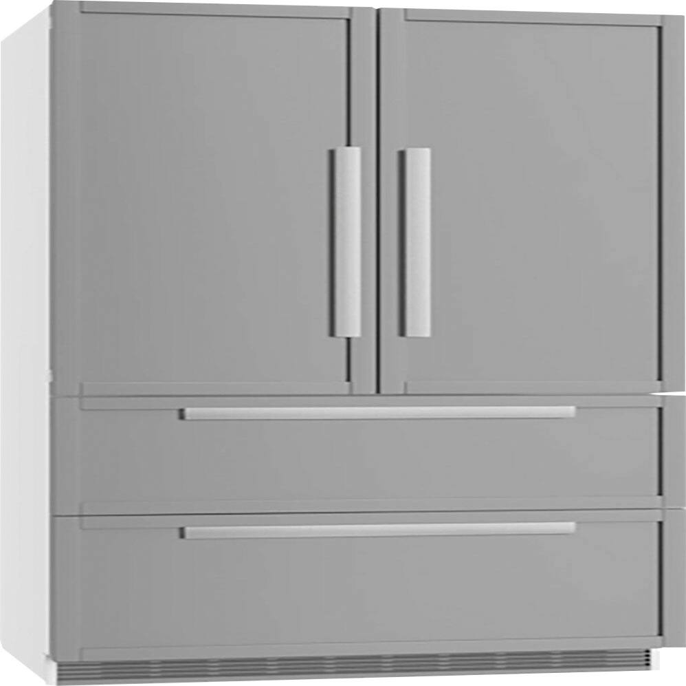 Angle. Miele - Miele KFNF 9959 iDE 36" PerfectCool French Door Refrigerator (Panel Ready).