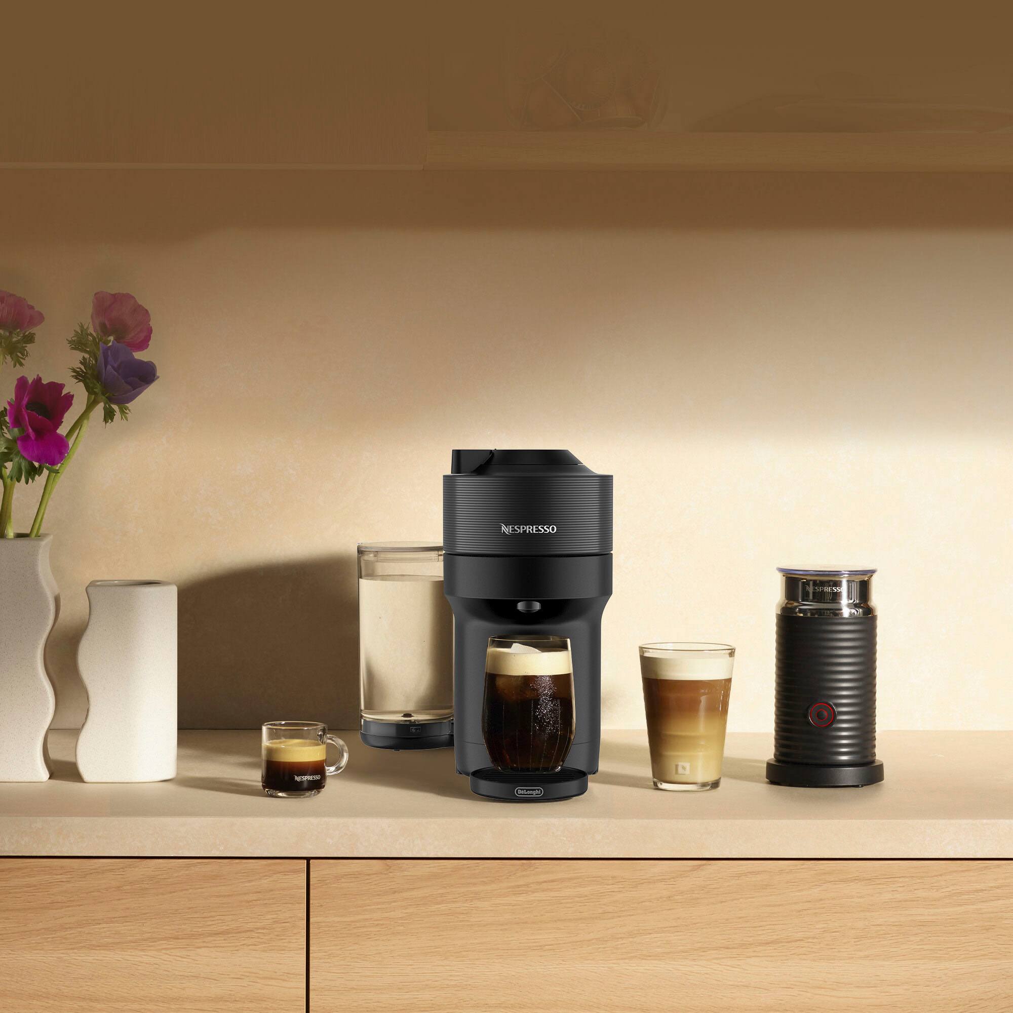 Alt View 16. De'Longhi - Vertuo Pop+ Coffee and Espresso Maker - Liquorice Black.