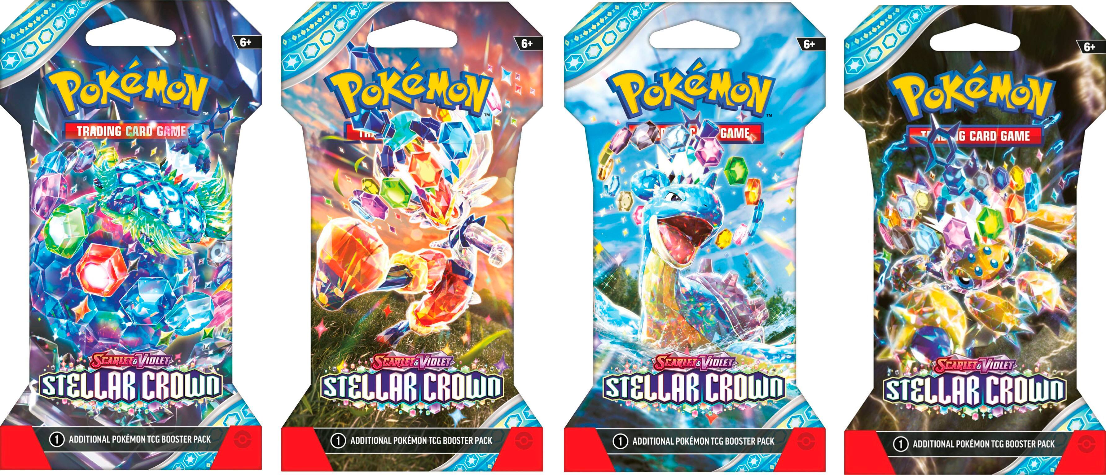 Pokémon - Trading Card Game: Scarlet & Violet - Stellar Crown Sleeved Booster - Styles May Vary