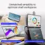 Unmatched versatility to optimize small workspaces - Analysis STL Title Here - Content sharing on a small table - Graphique Modern - Isus Project Time Plan Template - Extended monitor for more efficient setups - Partition-mounted to save desktop space