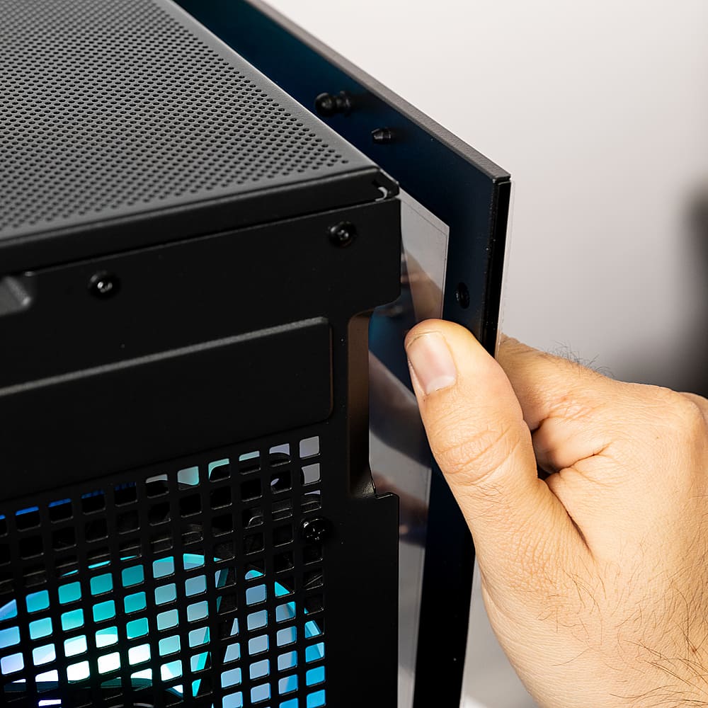 Alt View 4. iBUYPOWER - Scale Gaming Desktop - AMD Ryzen 5 4500- 16GB Memory - AMD Radeon RX 6400 4GB- 1TB NVMe SSD - Black.