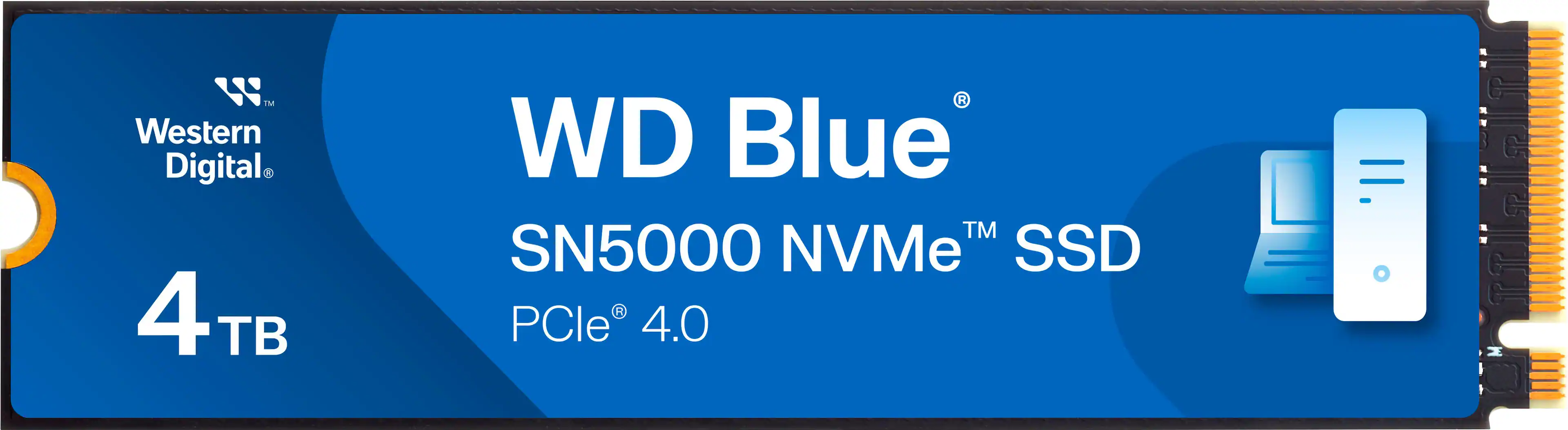 WD - Blue SN5000 4TB Internal SSD PCIe Gen 4 x4 NVMe