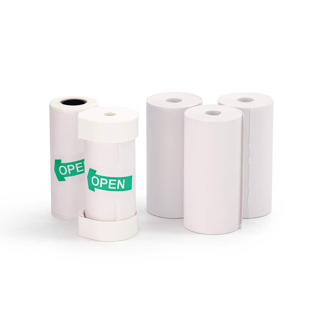 Kidamento - Model P Instant Print Camera Thermal Print Refill Set - 3 paper rolls and 2 sticker rolls - White - Alt_View_Zoom_11