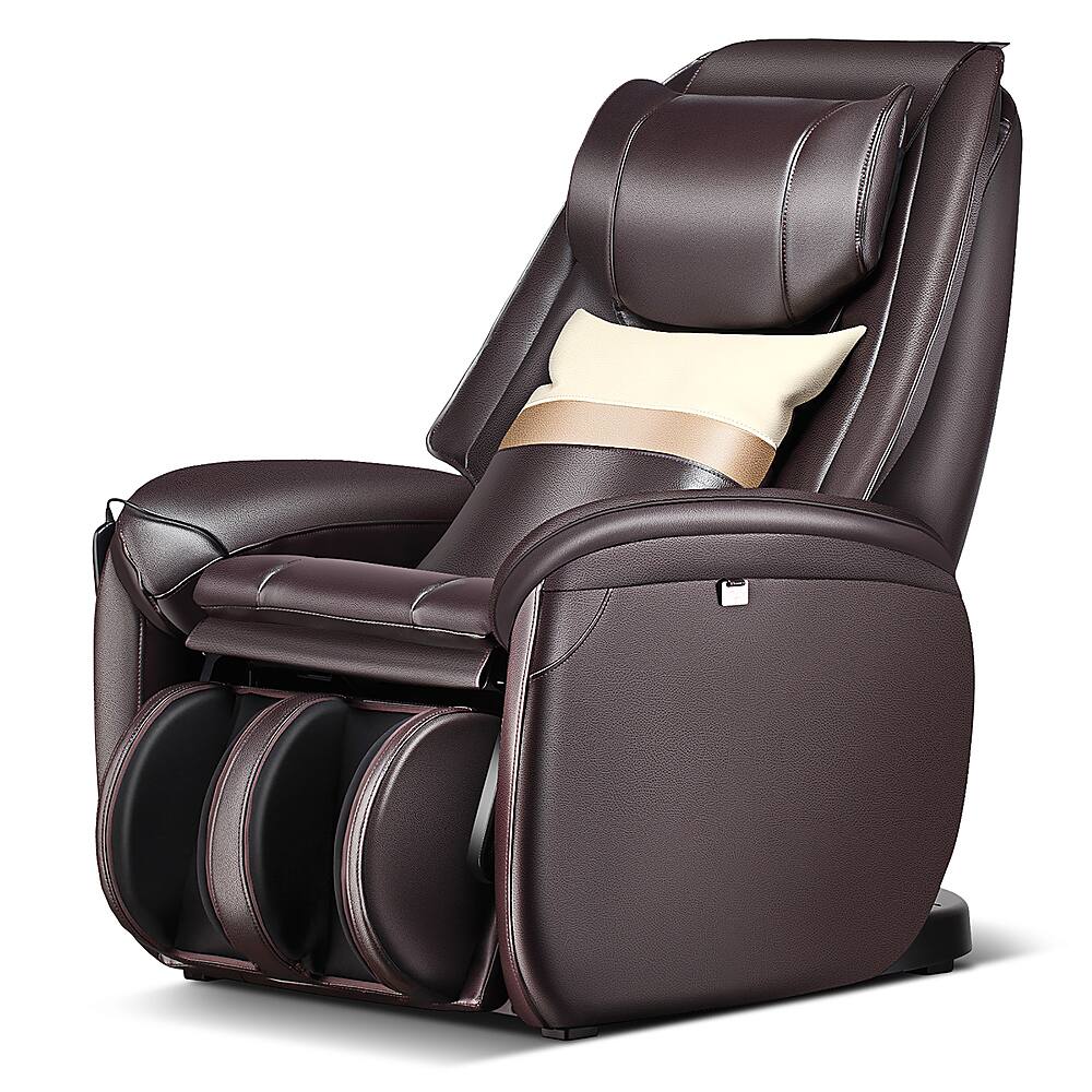 Alt View 20. Costway - Full Body SL Track Zero Gravity Massage Chair with  Pillow Reversible Footrest Heat - Brown.