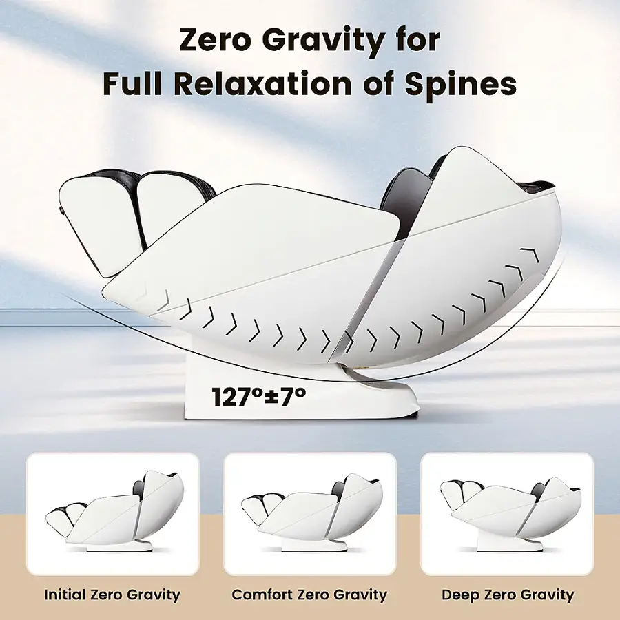 Zero Gravity for Full Relaxation of Spines

1. Initial Zero Gravity
2. Comfort Zero Gravity
3. Deep Zero Gravity