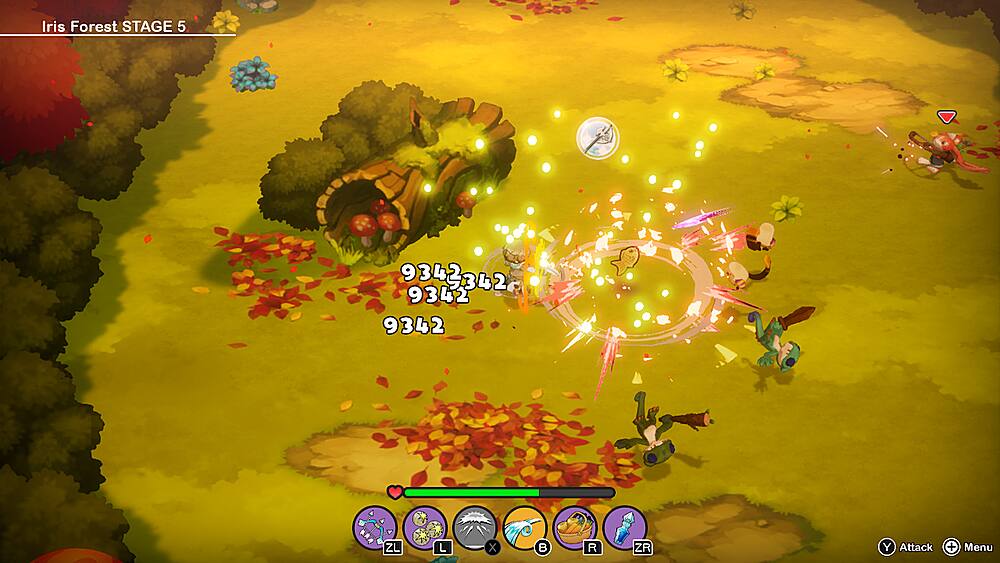 Iris Forest STAGE 5 9343342 342 9342 9342 ZL L x R ZR Y Attack + Menu