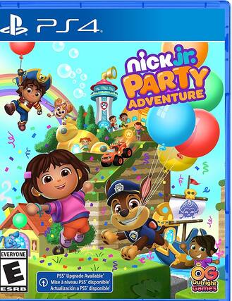 B. PS4. Nick Jr. Party Adventure. Everyone E ESRB. PS5 Upgrade Available. Mise niveau PS5 disponible. Actualizacin a PS5 disponible. D OG Outright Games. - E (Everyone)
