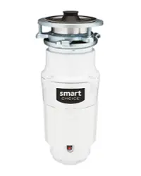 Smart Choice 1/2HP Garbage Disposal - White - Front_Zoom