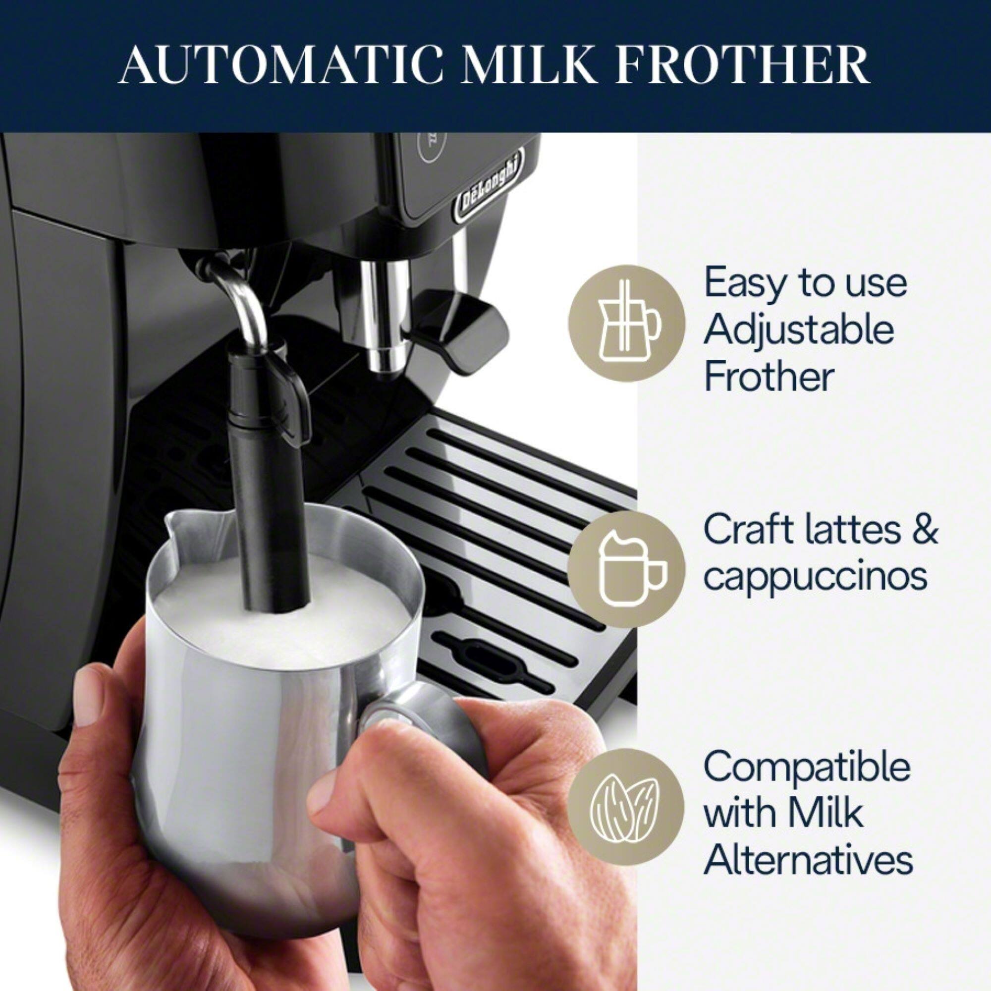 De'Longhi Magnifica Start Automatic Coffee & Espresso Machine with Milk