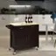 Alt View 14. Costway - Costway Modern Rolling Kitchen Island Cart Wood Top Storage Trolley with Storage Drawers - Brown.