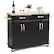 Alt View 18. Costway - Costway Rolling Kitchen Trolley Island Cart Wood Top Storage Cabinet Utility W/ Drawers - Black.