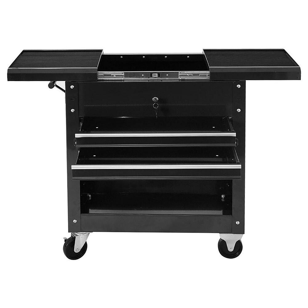 Alt View 14. Costway - Costway Rolling Mechanics Tool Cart Slide Top Utility Storage Cabinet Organizer 2 Drawer - Black.
