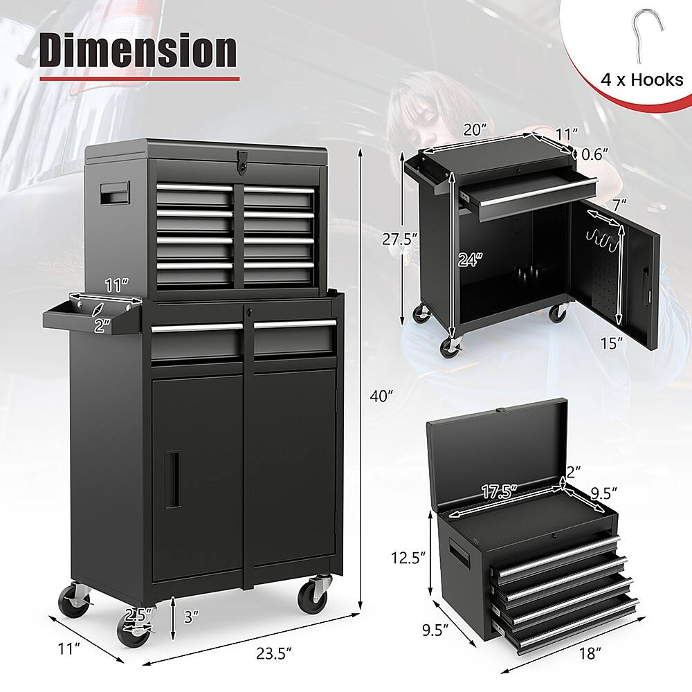 Dimension 4 X Hooks:

* 20" x 11" x 0.6"
* 27.5" x 24" x 7"
* 15" x 40" x 17.5"
* 9.5" x 12.5" x 11"
* 2" x 3" x 23.5"
* 9.5" x 18"
