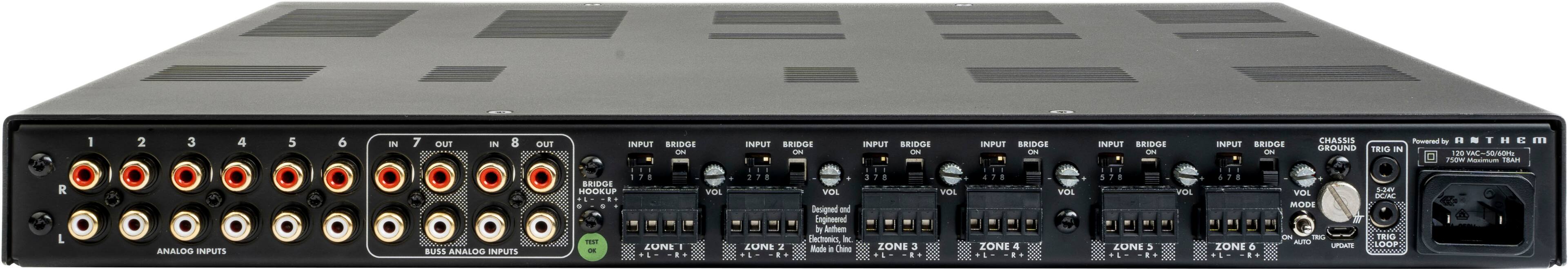 Alt View 13. MartinLogan - DA12, 1000W, 12-Channel Distribution Amplifier - Black.