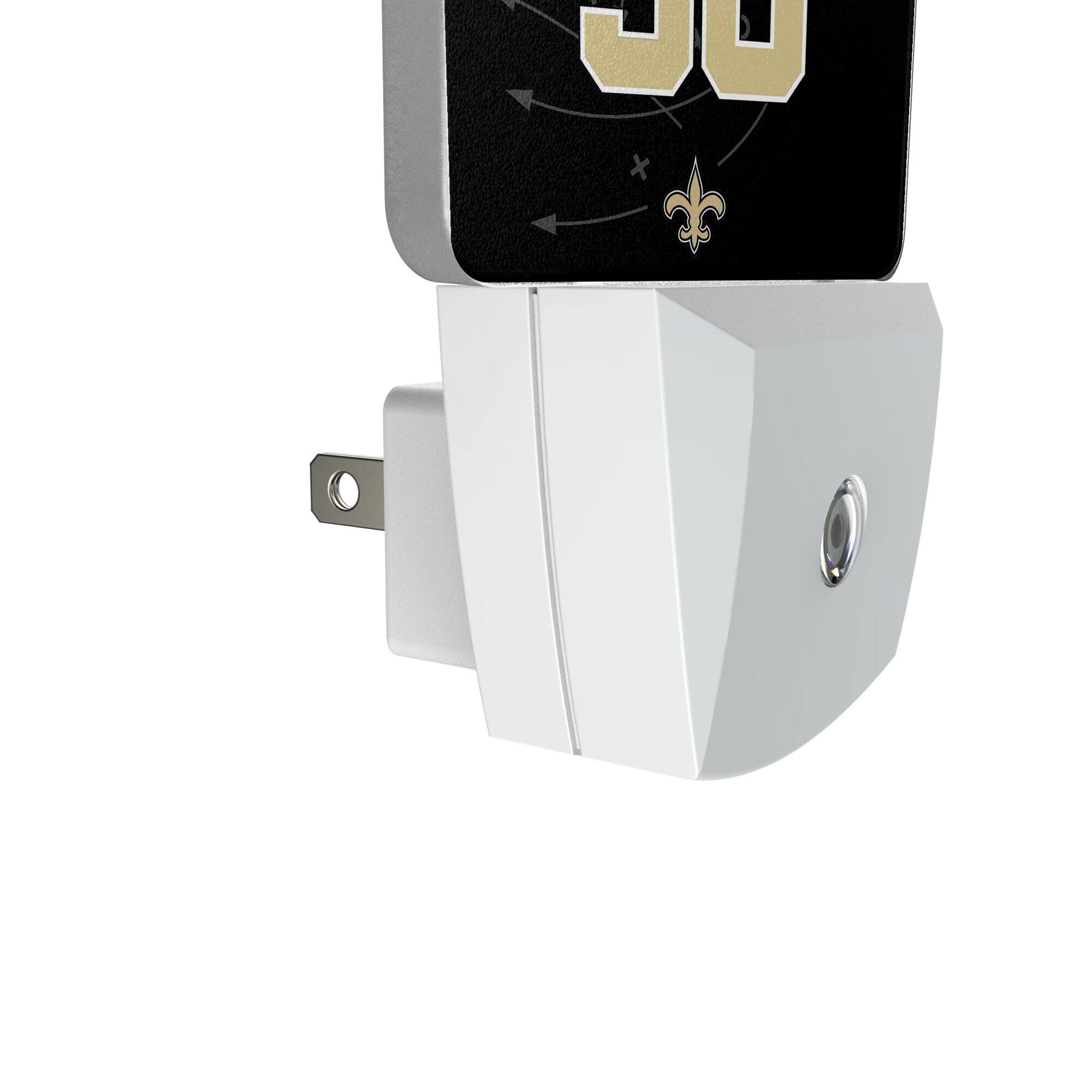 Alt View 2. Keyscaper - Demario Davis New Orleans Saints Nightlight 2-Pack - Multicolor.
