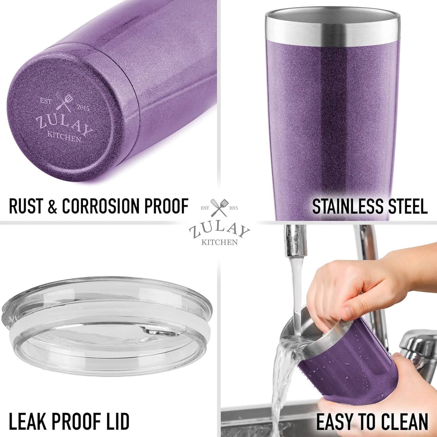 EST 2015 ZULAY KITCHEN

RUST & CORROSION PROOF

STAINLESS STEEL

LEAK PROOF LID

EASY TO CLEAN