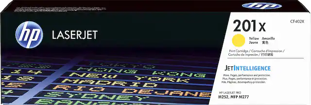 Front. HP - 201X Toner Cartridge - Yellow.