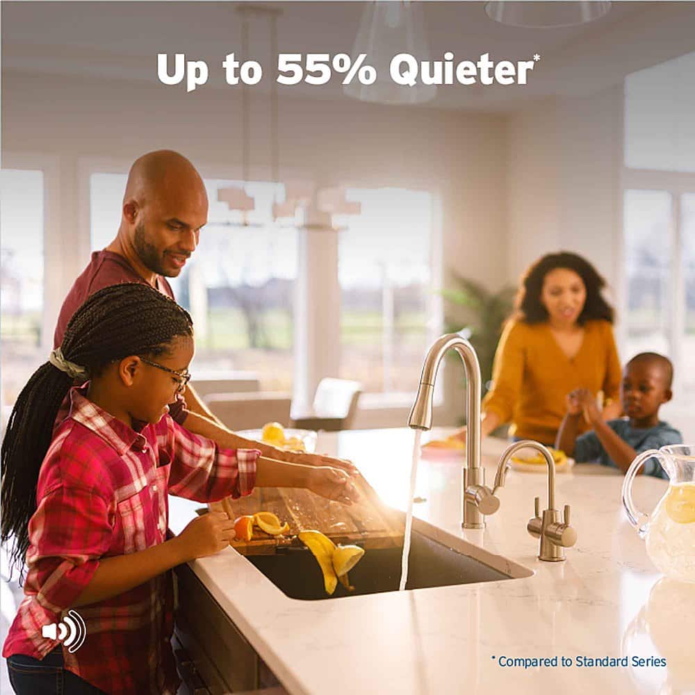 Up to 55% quieter compared to standard series.