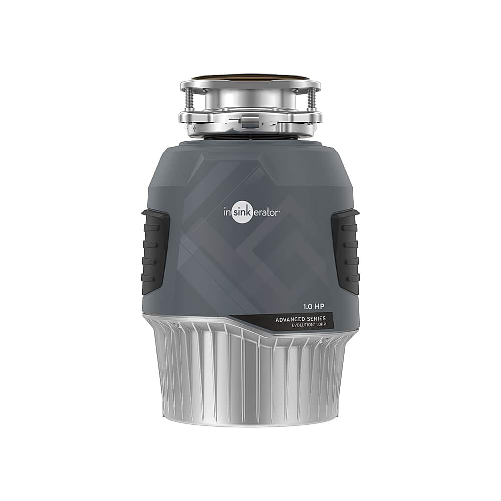 InSinkerator - Evolution Series 1 HP Continuous Feed Garbage Disposer without Power Cord - Gray - Front_Zoom