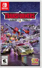 Nintendo Switch - Transformers: Galactic Trials. EVERYONE 10+. ENFANTS et ADULTES 10+. ESRB OG: Outright Games.