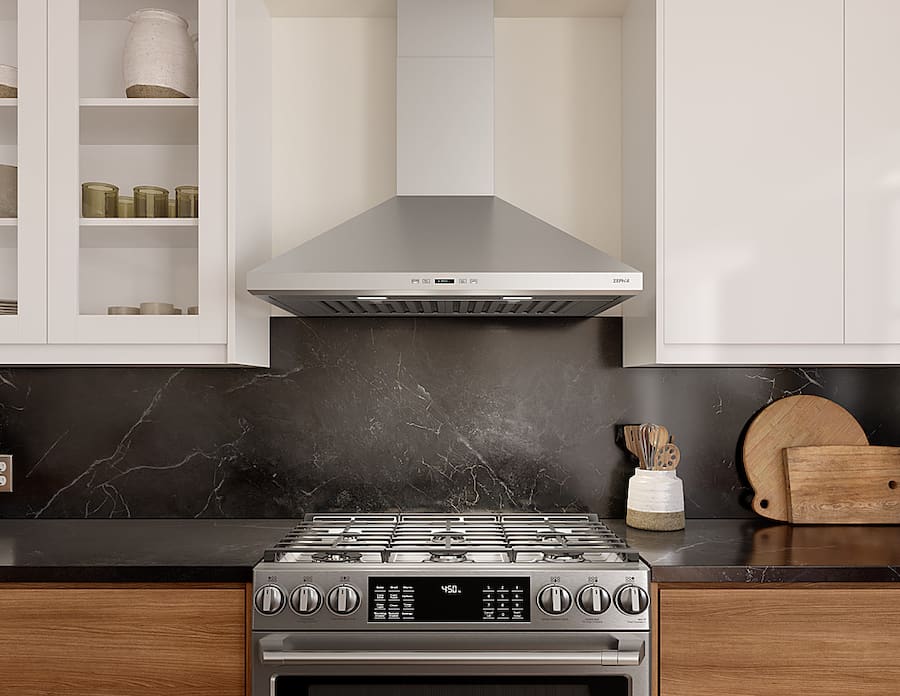 Zephyr 36 inches Convertible Wall Range Hood Stainless Steel ZSI Zephyr 36 inches Convertible Wall Range Hood Stainless Steel ZSI