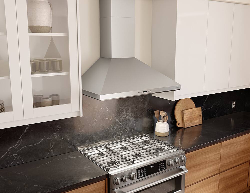 Alt View 14. Zephyr - Siena 36 in. 650 CFM Convertible Wall Mount Range Hood with LED Lighting - Stainless Steel.