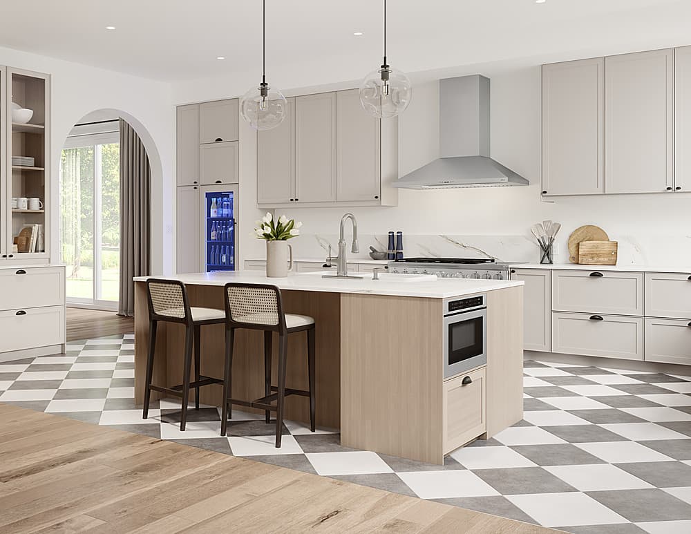 Alt View 13. Zephyr - Siena 36 in. 1200 CFM Externally Vented Wall Mount Range Hood with LED Lighting - Stainless Steel.