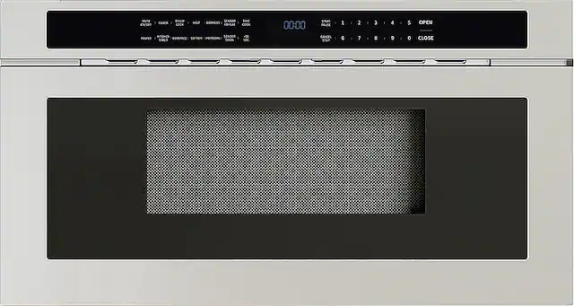 The text on the image is grouped and corrected as follows:
1. MUTE ON/OFF: This function allows the user to mute the microwave's beep sounds or turn them back on.
2. Clock: The microwave has a built-in clock that can be used to keep track of time while cooking or reheating food.
3. Child Lock: This feature is designed to prevent children from accidentally activating the microwave or accessing its settings.
4. Melting Sensor: This sensor is used to detect when food is melting or boiling, and it can be used to automatically turn off the microwave when the food is cooked.
5. Defrost: This function is used to defrost frozen food.
6. Reheat: This function is used to reheat food.
7. Time Cook: This function allows the user to set a specific time for cooking or reheating food.
8. Beverage Soften: This function is used to soften drinks, such as coffee or tea, by heating them.
9. Popcorn Timer: This function is used to cook popcorn according to the desired time and temperature.
10. Cancel: This function can be used to cancel any ongoing cooking or reheating process.
11. Stop: This function can be used to stop the microwave from cooking or reheating food.
12. Open: This function is used to open the microwave door.
13. Close: This function is used to close the microwave door.
The corrected text is organized in a more readable manner, making it easier to understand the various functions and settings available on the microwave.