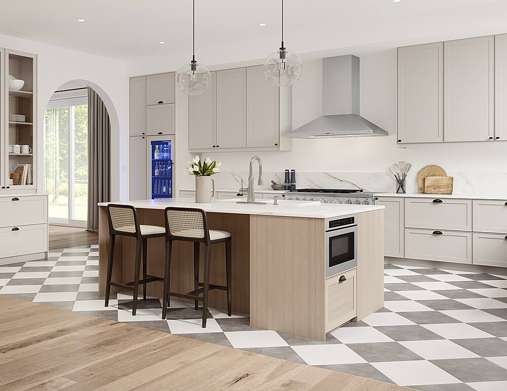 Alt View 13. Zephyr - Siena 48 in. 1200 CFM Externally Vented Wall Mount Range Hood with LED Lighting - Stainless Steel.