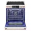 Left. LG - STUDIO 6.3 Cu. Ft. Slide-In Smart Electric Induction True Convection Range with EasyClean and Air Sous Vide - Essence White.