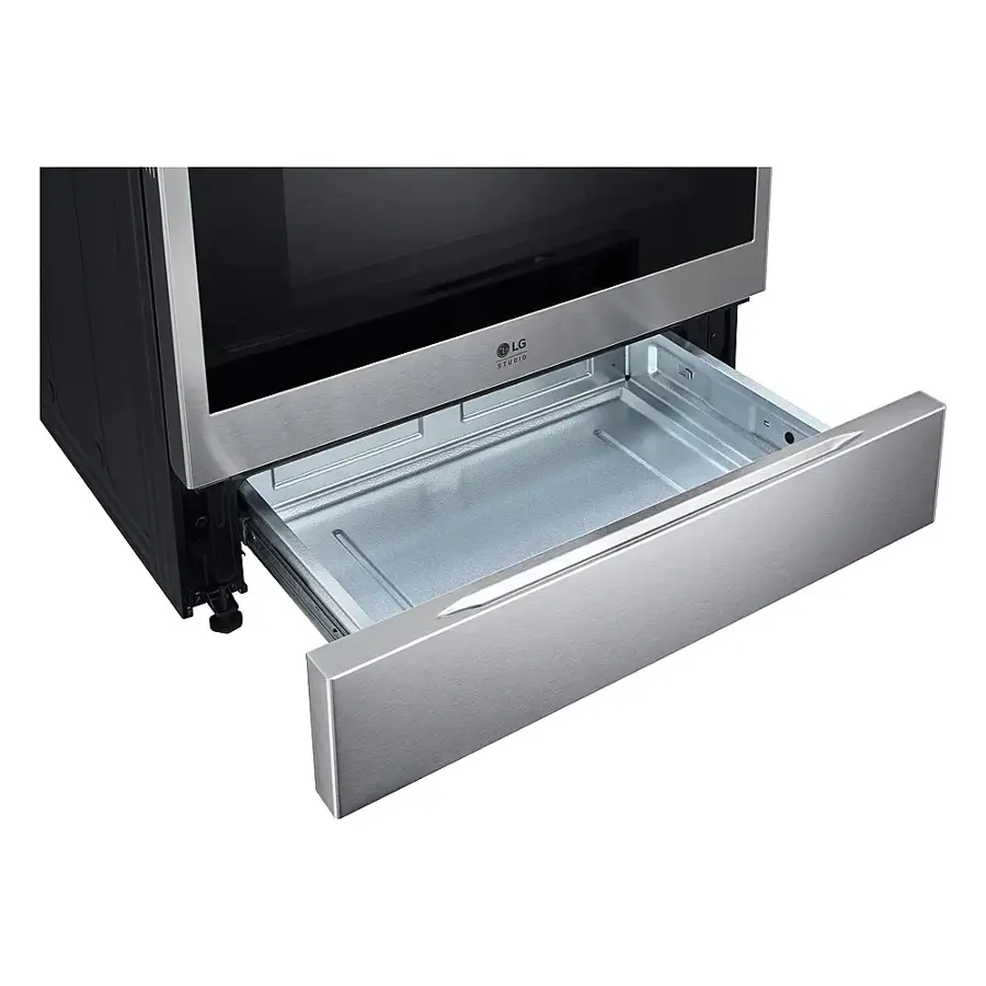Alt View 23. LG - STUDIO 6.3 Cu. Ft. Slide-In Smart Electric Induction True Convection Range with EasyClean and Air Sous Vide - Stainless Steel.
