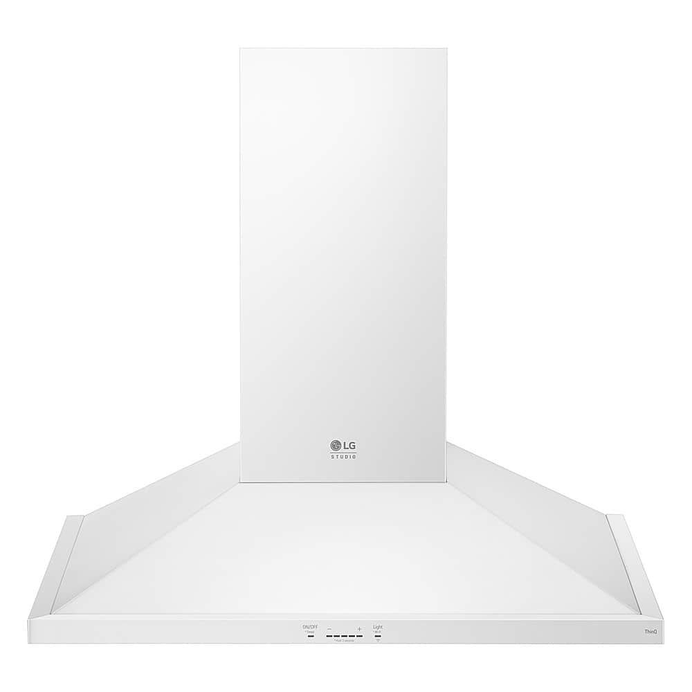 LG STUDIO - 36 inches - Externally Vented - Wall Range Hood - Essence White - Front_Zoom