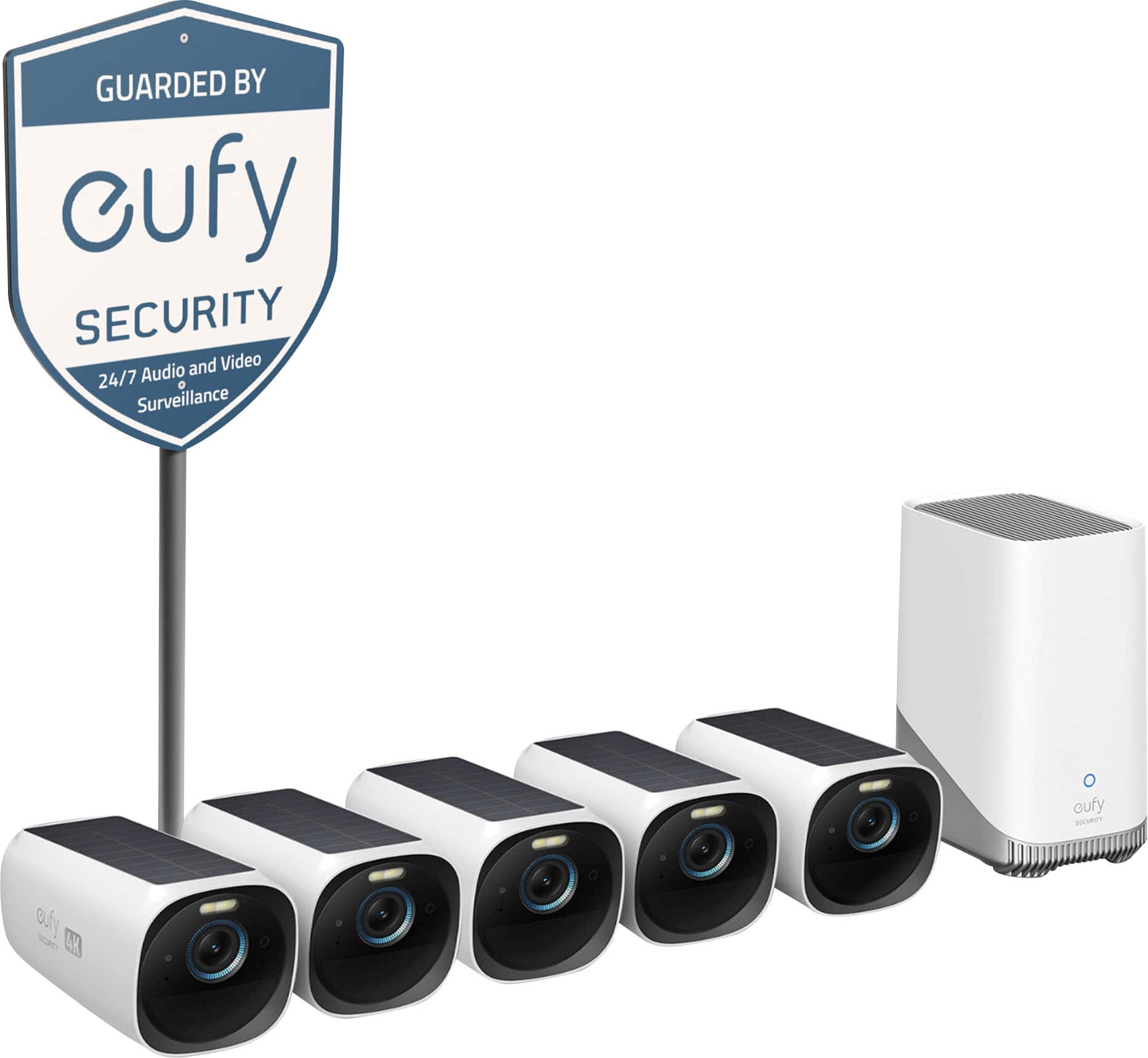eufyCam 3 5-Outdoor Wireless 4K Solar Powered Security