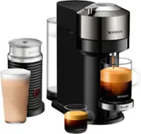 Nespresso - Vertuo Next Deluxe Bundle by Breville - Dark Chrome - Front_Zoom