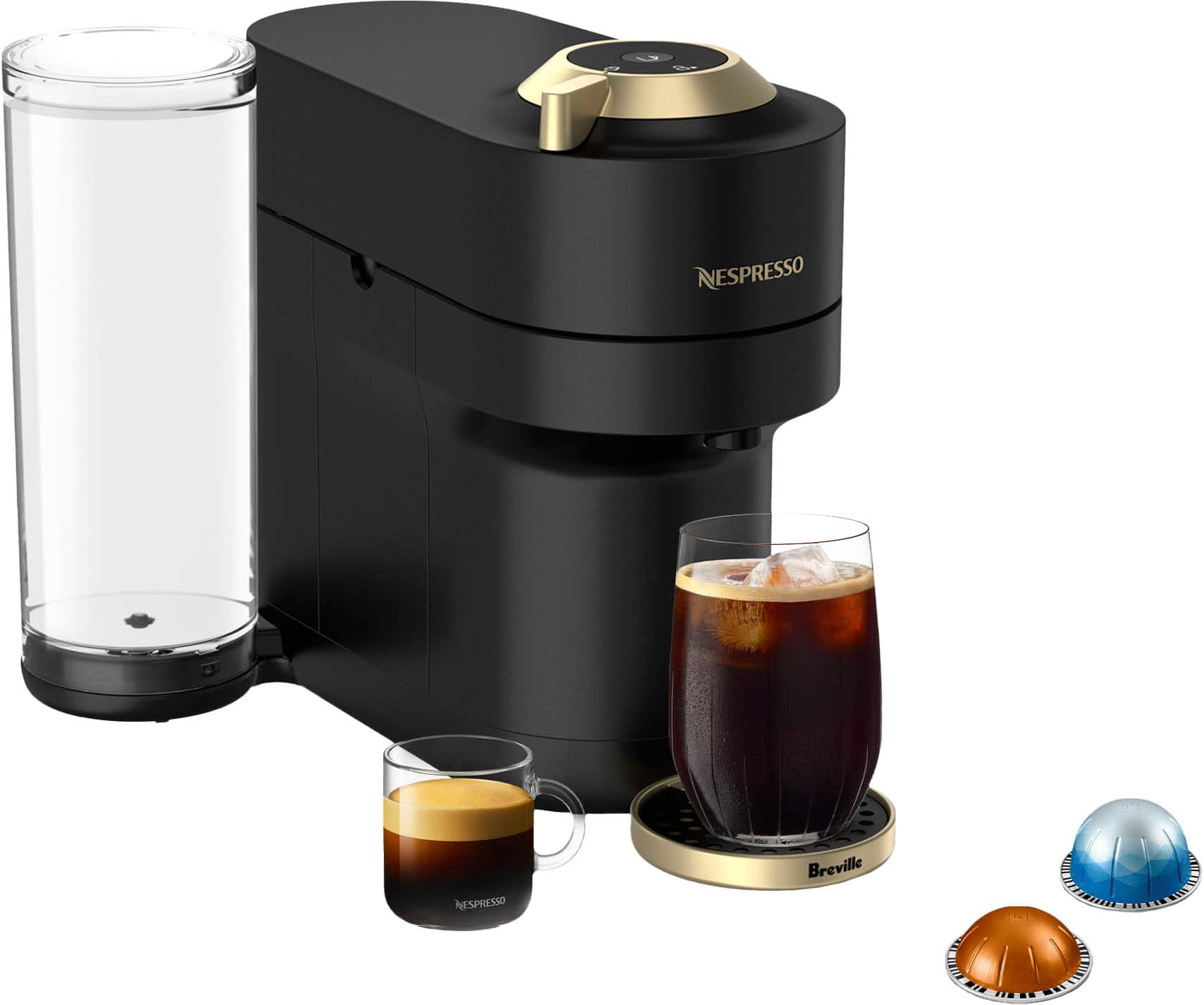 Nespresso Vertuo Pop+ Coffee and Espresso Maker by Breville Matte Black