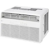 LG - 6,000 BTU Window Air Conditioner with Remote, 115V - White - Left_Zoom