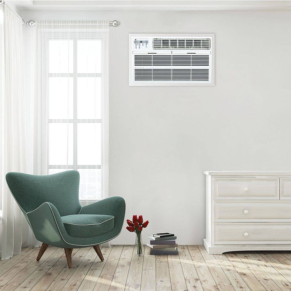 Alt View 11. Arctic Wind - 10,000 BTU 230V Through the Wall Air Conditioner with Supplemental Heat and Remote Control - White.