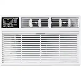 Whirlpool - 350 sq ft 8,000 BTU Through the Wall Air Conditioner with Supplemental Heat - White